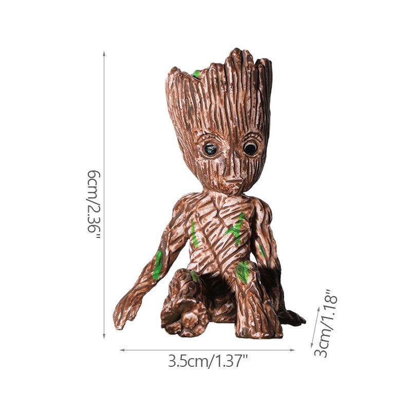 Avelena | Cartoon Groot Miniaturfigur: Verspielte Bürodekoration