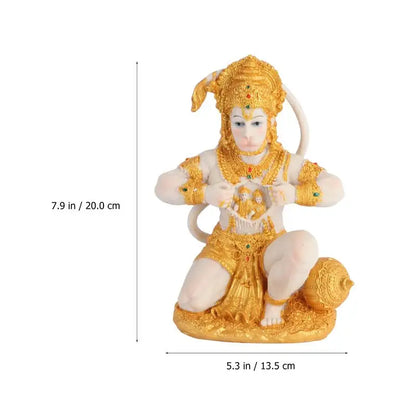 Avelena | 1 Stück Hanuman Buddha Affengott Figurine Südostasiatischer Stil Heimskulptur Lord Hanuman Statue Buddha Figur Ornament