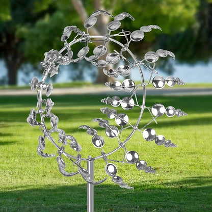 Avelena | Windmühle Spinner | Einzigartiges windbetriebenes Gartendekor aus Metall