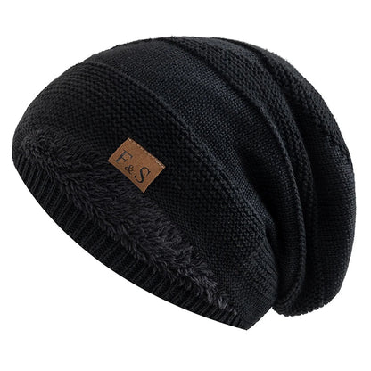 Avelena | Unisex Slouchy Winter Beanie - Pelzfutter