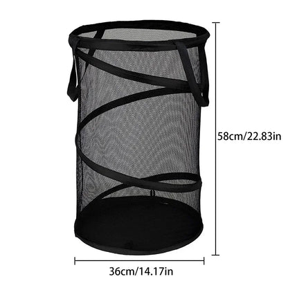 Avelena | AirFold Hamper | Faltbarer Wäschekorb | Atmungsaktiv & Tragbar | Für Bad & Schlafzimmer