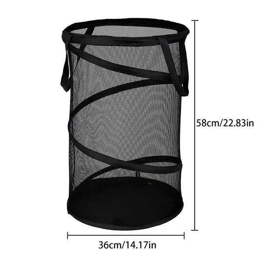 Avelena | AirFold Hamper | Faltbarer Wäschekorb | Atmungsaktiv & Tragbar | Für Bad & Schlafzimmer