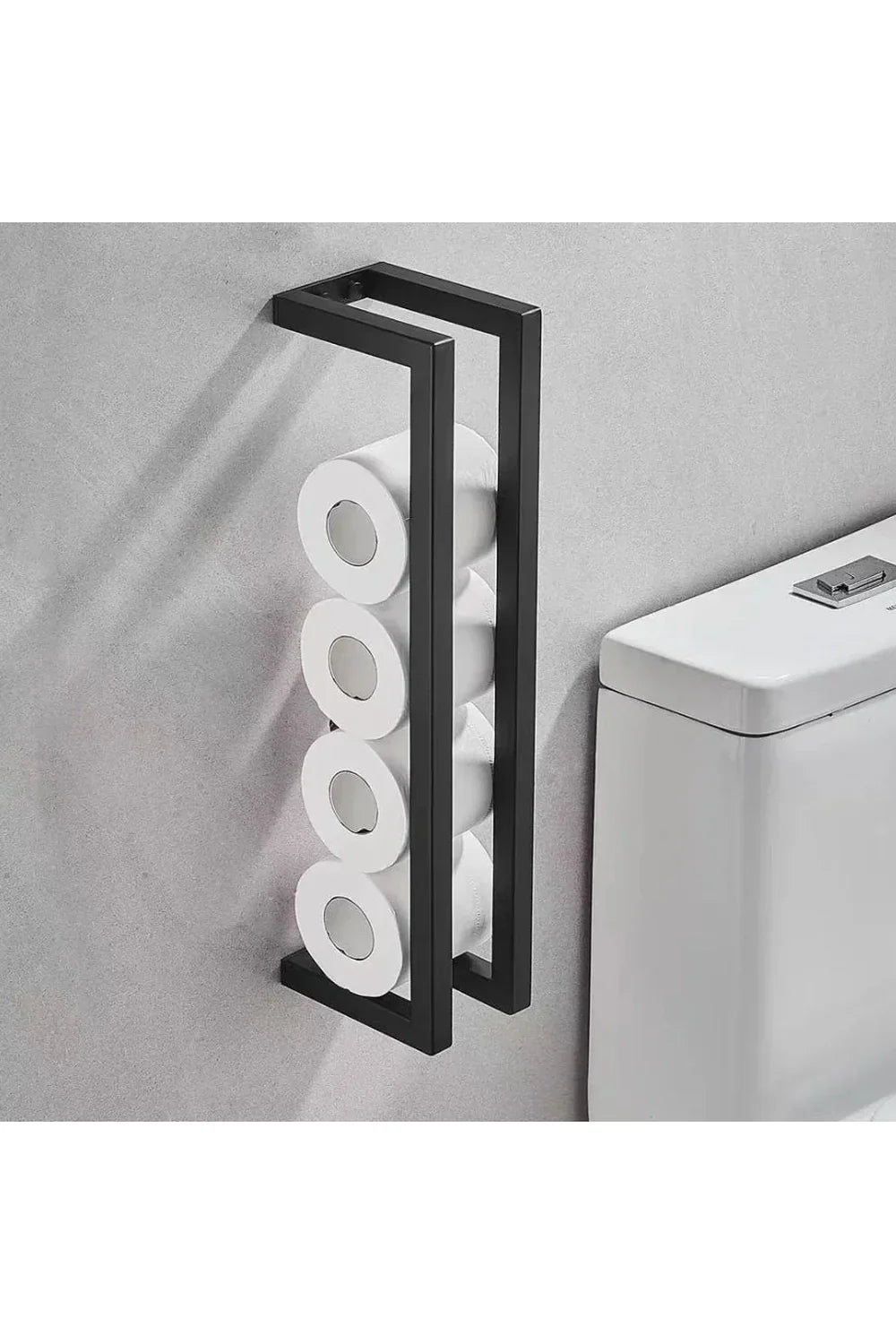 Avelena | Schlanke schwarze Badezimmerablage