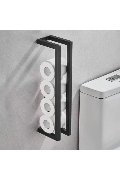 Avelena | Schlanke schwarze Badezimmerablage