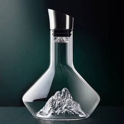 Avelena | 1500ml Iceberg Dekanter Kreatives Bleifreies Kristallmaterial Luxus Hochwertige Wohn-Rotwein Weine Verteiler Dekanter Weinkrug