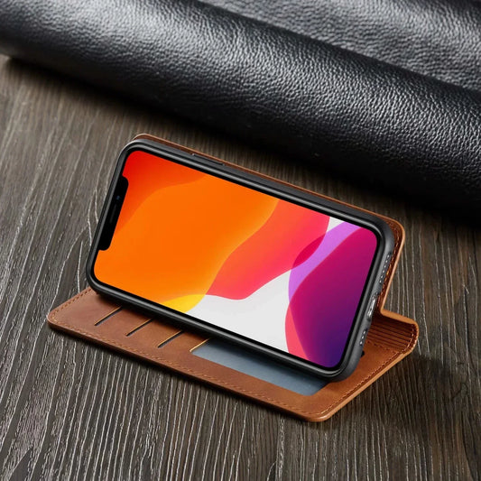 Avelena |  iPhone Hülle: Magnetische Leder Tasche für stilvollen Schutz