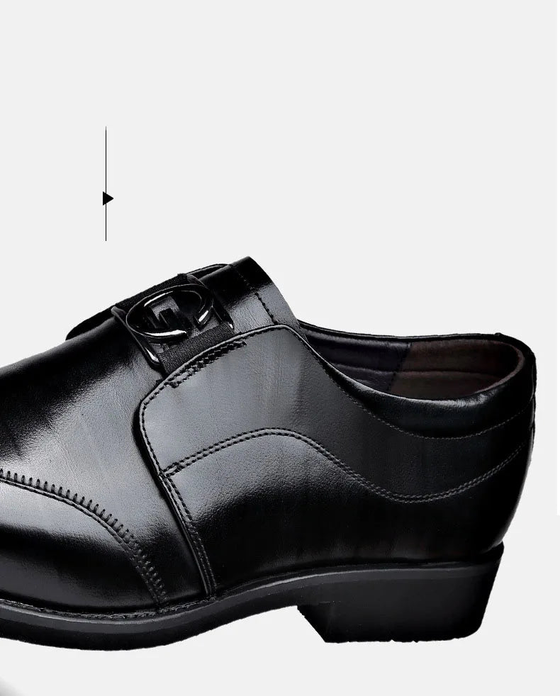 Avelena | Herren Leder Schuhe Stilvolle Herren Schuhe Spitz Oxford Hochzeit Leder Herren Dress Schuhe Gentleman Büro Mann Schuh