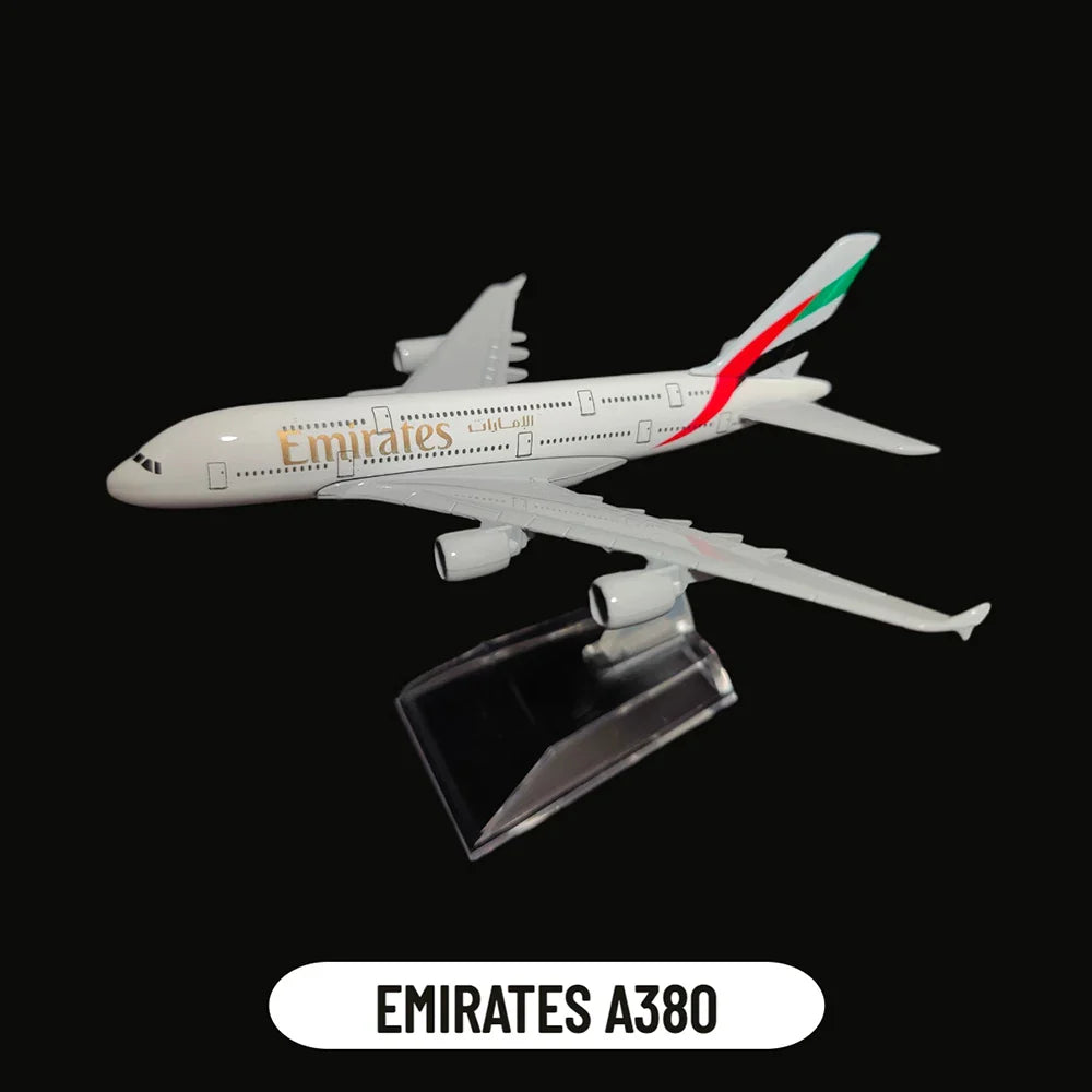 Avelena | Metallflugzeugmodell Emirates Airlines A380 B777 Flug Diecast Modellspielzeuge für Jungen