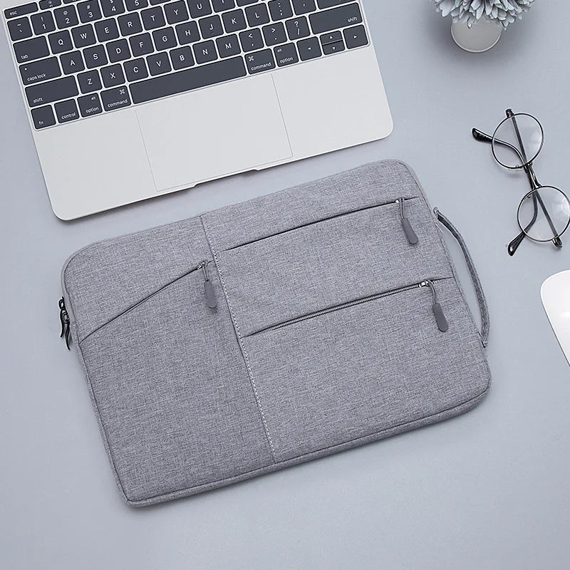 Avelena | Slim Wasserdichte Laptoptasche mit Mehreren Reißverschlüssen