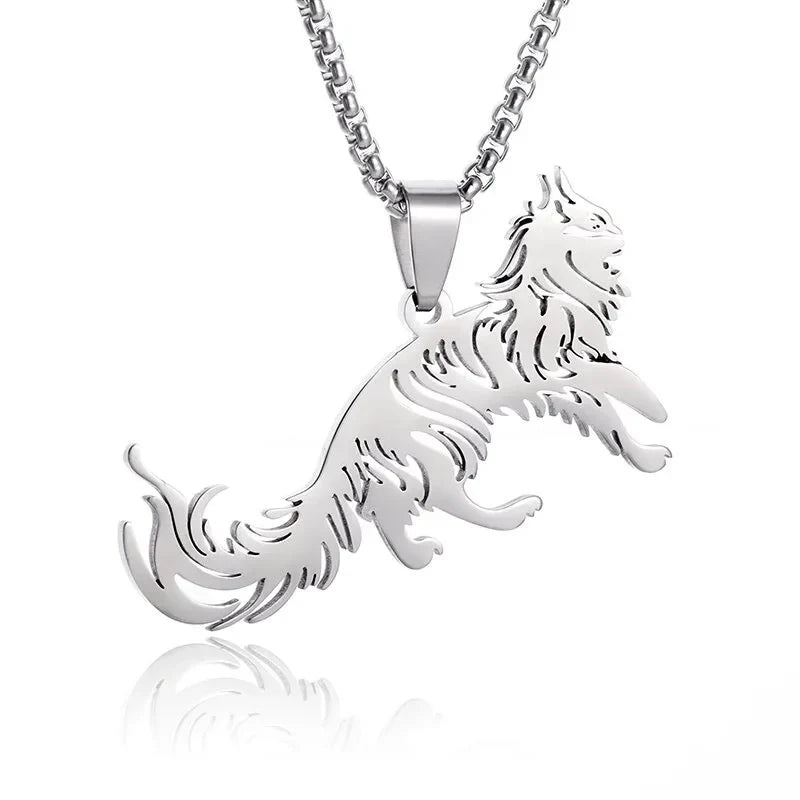 Avelena | Paar Halskette mit Der Klemme Liebe Katze Design