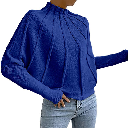 Avelena | Rollkragenpullover mit Elegantem Faltenwurf