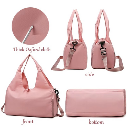 Avelena | Damen wasserdichter Sport- und Reise-Duffel-Tasche mit Schuhfach