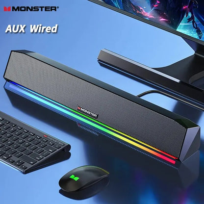 Avelena | Monster G01 Lautsprecher Computer Kabelgebunden Spielen Drahtlos Musik Lautsprecher