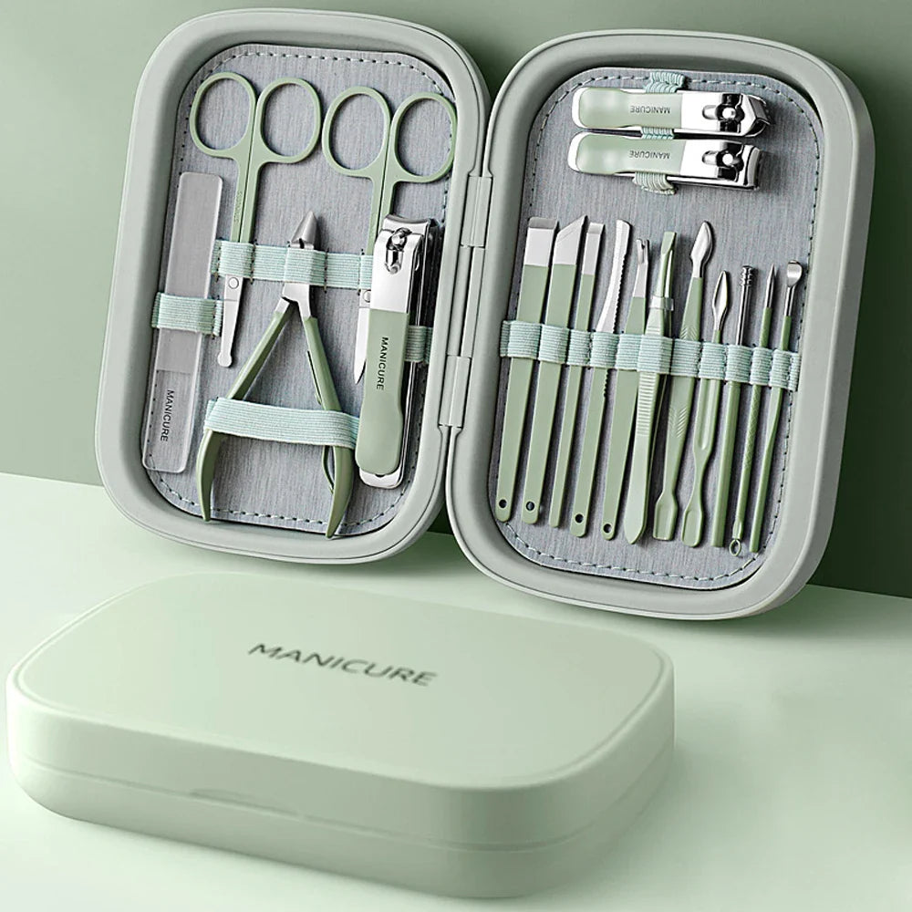 Avelena | 18-In-1 Edelstahl Nagelknipser Reisepflege Set