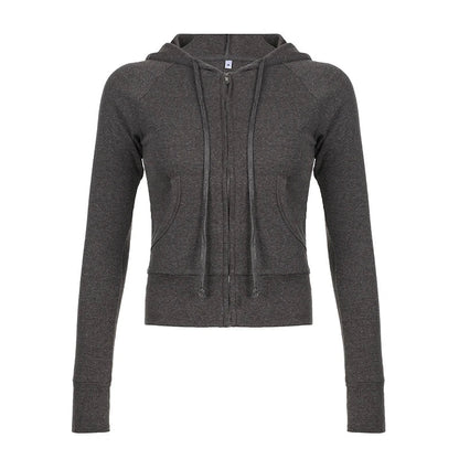 Avelena | Freizeit Hoodie mit Reißverschluss für Damen