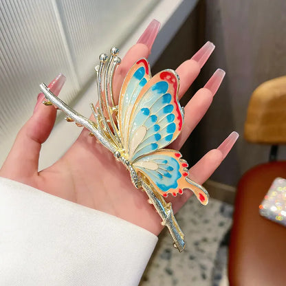 Avelena | Metall Schmetterling Haarspange für Frauen