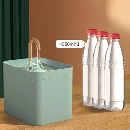 Avelena | Ultra-leise Haustier-Wasserbrunnen mit intelligenter Filtration - 1,5 l Edelstahl