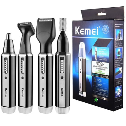 Avelena | 4-In-1 Wiederaufladbarer Elektrischer Trimmer für Männer - Bart/Haar/Nase & Ohr