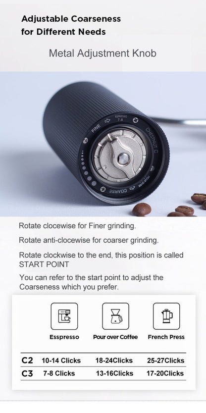 Avelena | Timemore Kastanie C3 Tragbare Kaffee Mühle