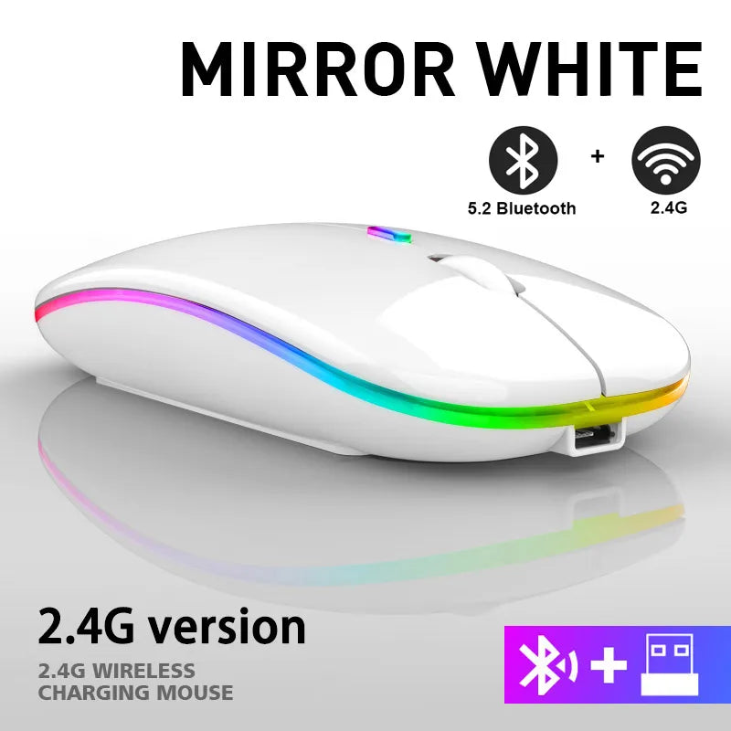 Avelena | Stille Rgb Wireless Maus - Ergo Design