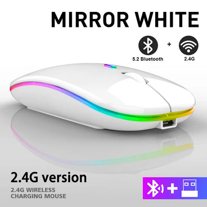 Avelena | Stille Rgb Wireless Maus - Ergo Design