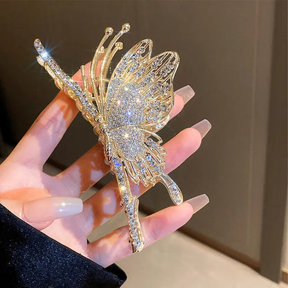 Avelena | Metall Schmetterling Haarspange für Frauen