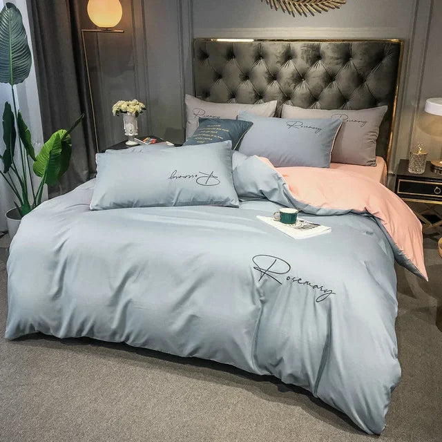 Avelena | Bettwäsche Elegante Luxe Bettbezug mit Stickdesign