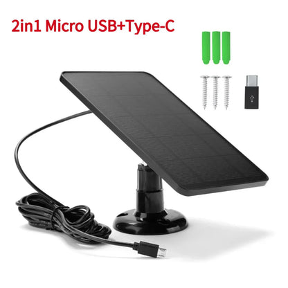Avelena | Voltaro Solarpanel 10W | Micro-USB | IPX6 Wetterfest | Für Kamera & Lichtsysteme