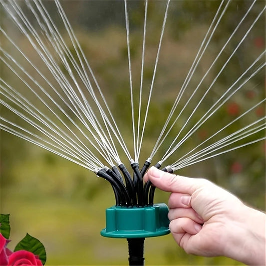 Avelena | 12-in-1 Gartenbewässerungssystem – Einstellbarer Sprinkler mit 360-Grad-Bewässerung