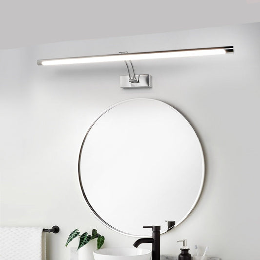 Avelena | 80-100cm LED Wandlampe - Moderne schwarze/silberne Wandleuchte für das Badezimmer, innen montierte Bildleuchte