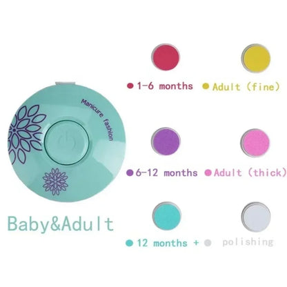 Avelena | Elektrischer Baby-Nageltrimmer, Säuglings-Maniküre-Werkzeug, Kinder-Nagelpolierwerkzeug, Neugeborenen-Hygieneset mit Nagelknipser