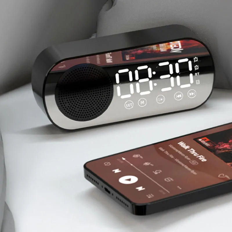 Avelena | Digitale Weckuhr mit Bluetooth-Lautsprecher & FM-Radio