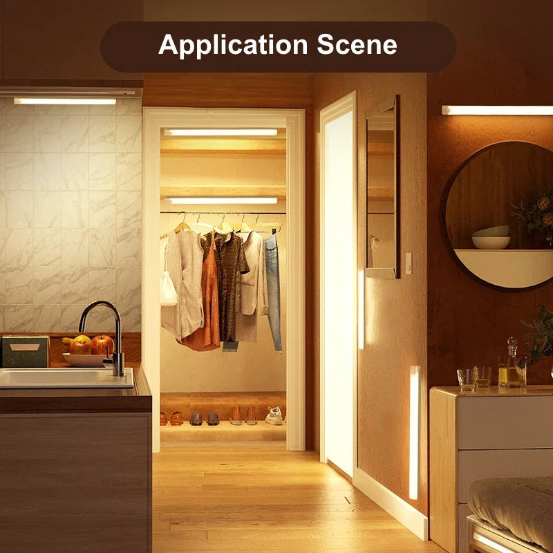 Avelena | Bewegungsmelder LED Nachtlicht USB wiederaufladbare kabellose Lampe