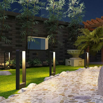 Avelena | 15W LED Gartenlicht: Aluminium-Pfostenlampe für Außenhof, Villa Landschaftsbeleuchtung