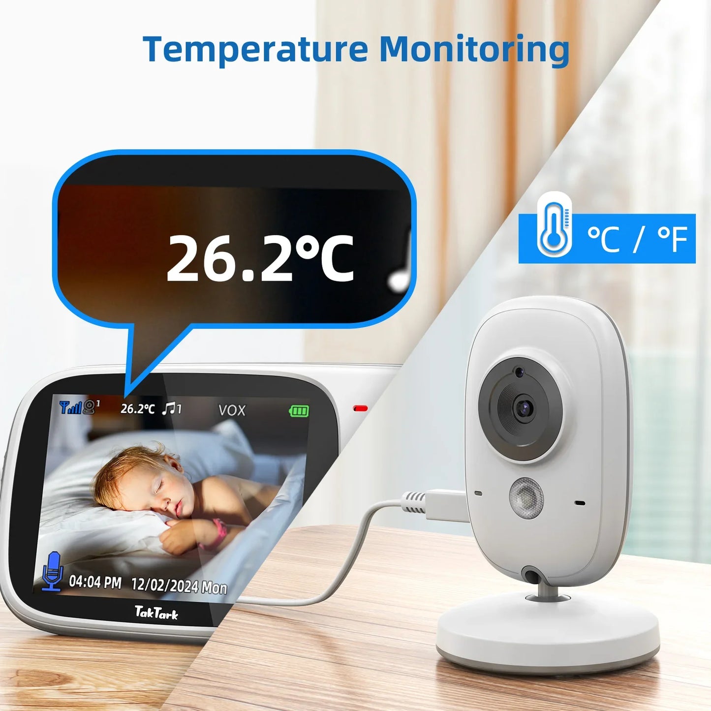 Avelena | Kabellose Video-Babyphone mit Wiegenliedern
