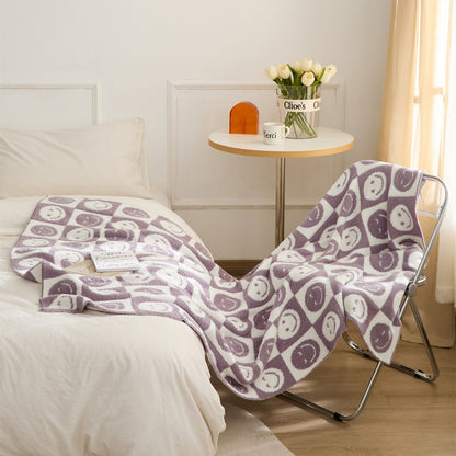 Avelena | Smiley Kariert Decke