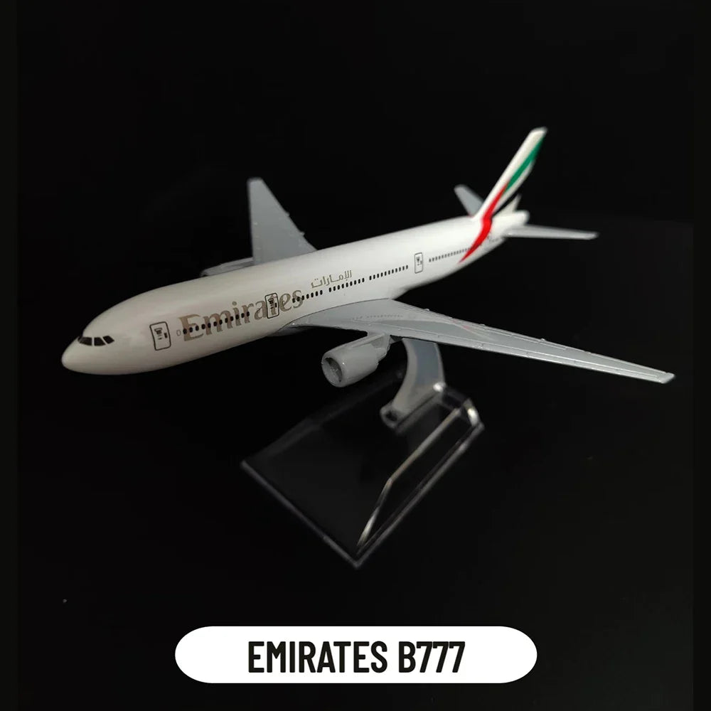 Avelena | Metallflugzeugmodell Emirates Airlines A380 B777 Flug Diecast Modellspielzeuge für Jungen