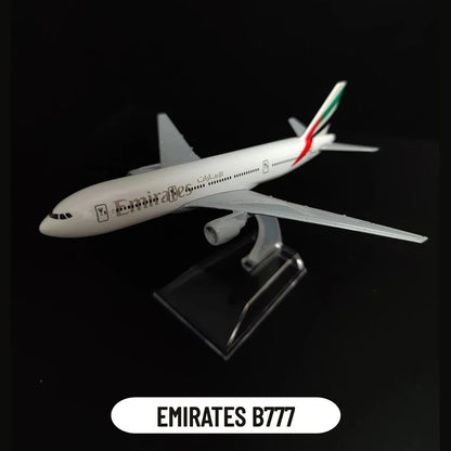Avelena | Metallflugzeugmodell Emirates Airlines A380 B777 Flug Diecast Modellspielzeuge für Jungen