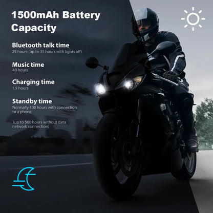 Avelena | Bluetooth-Motorrad-Intercom 10 Fahrer & IP67 wasserdicht – RideSync