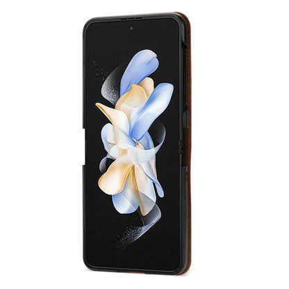 Avelena | Leder Geldbörsenhülle für Samsung Galaxy Z Flip Serie