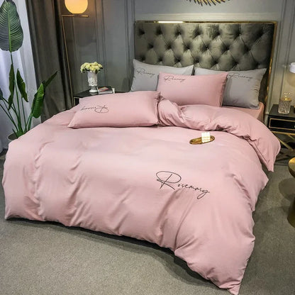 Avelena | Bettwäsche Elegante Luxe Bettbezug mit Stickdesign