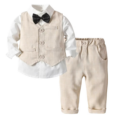 Avelena | Jungen formelles Baumwolle Outfit-Set für Kleinkinder und Kinder
