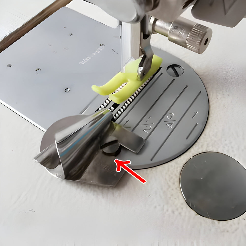 Avelena | Sewing Machine Stainless Steel Hemmer Foot Set