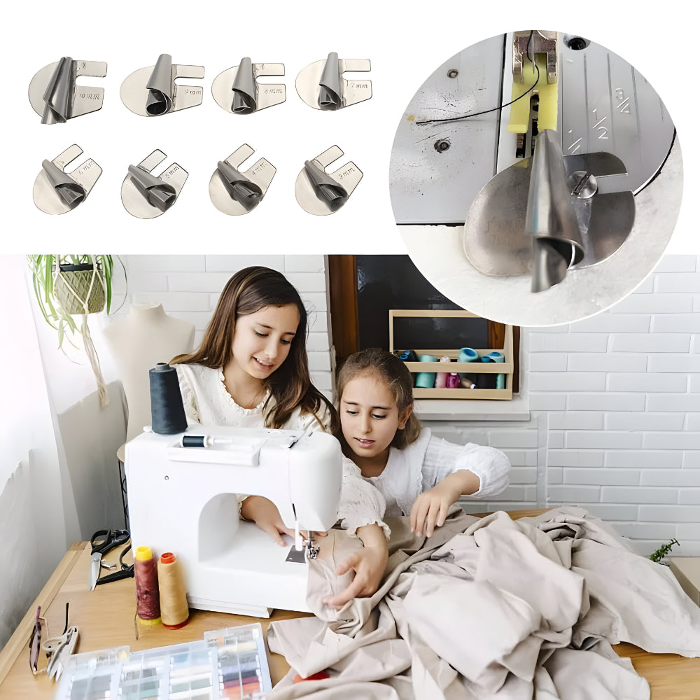 Avelena | Sewing Machine Stainless Steel Hemmer Foot Set