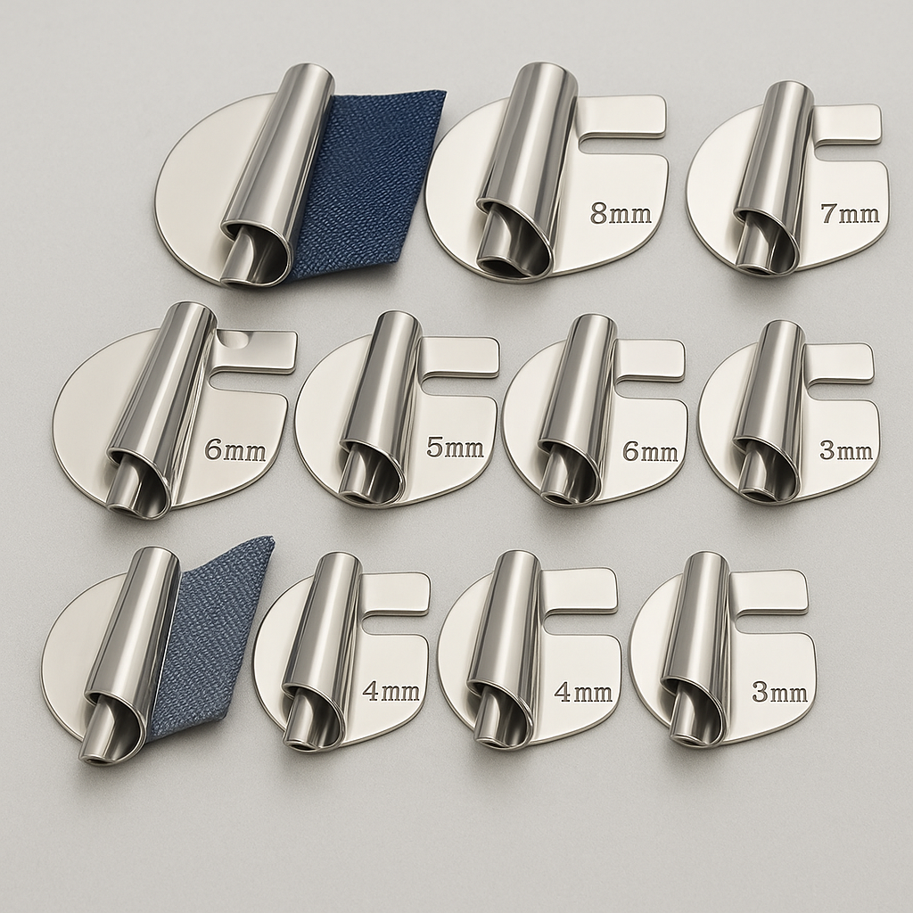 Avelena | Sewing Machine Stainless Steel Hemmer Foot Set