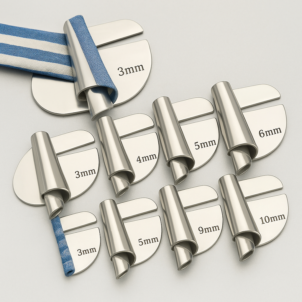 Avelena | Sewing Machine Stainless Steel Hemmer Foot Set