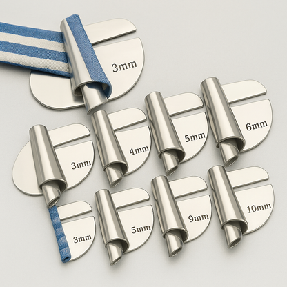 Avelena | Sewing Machine Stainless Steel Hemmer Foot Set