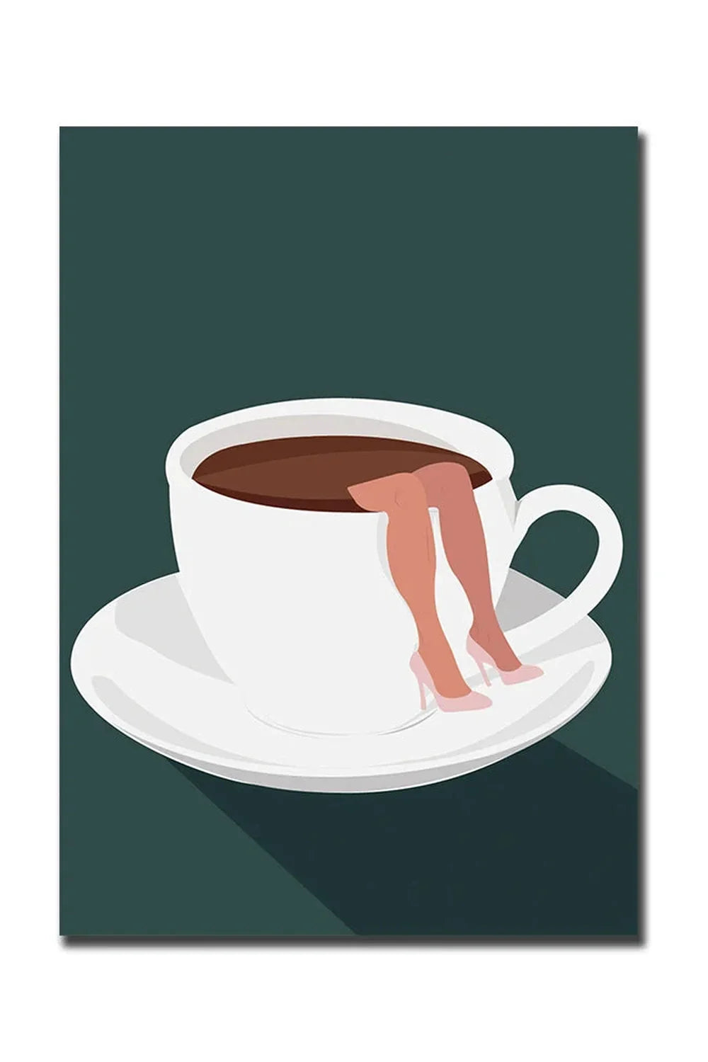 Avelena | Guten Morgen Kaffee Leinwand Poster