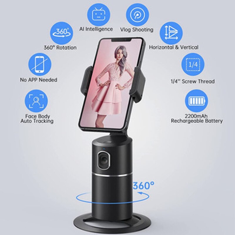 Avelena | 360 Rotation Automatischer Drehender Selfie Stick