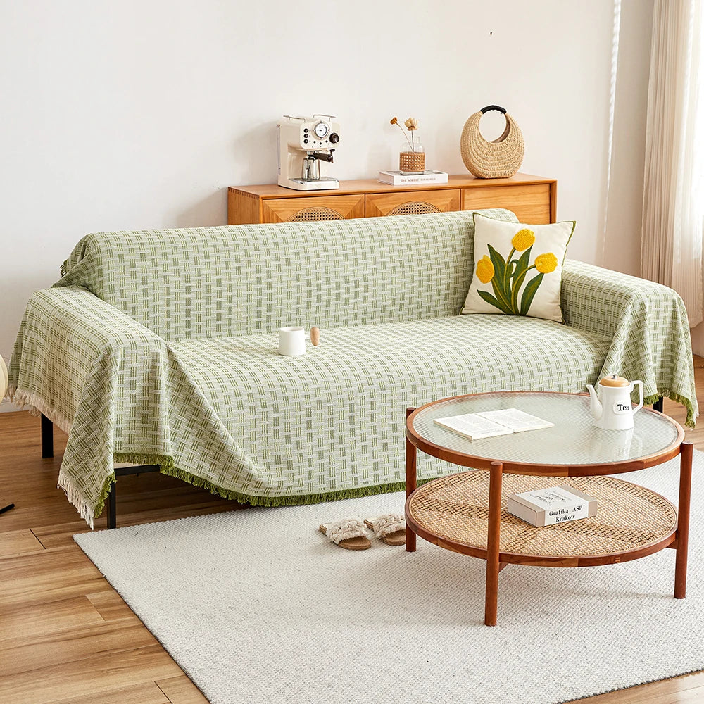 Avelena | DualComfort Wendbare Sofabezug – Stylischer, Waschbarer Couchschutz für 3–4-Sitzer Sofas